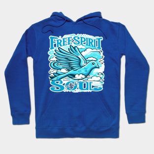 Sky Bird with Free Spirit and Free Soul Hoodie